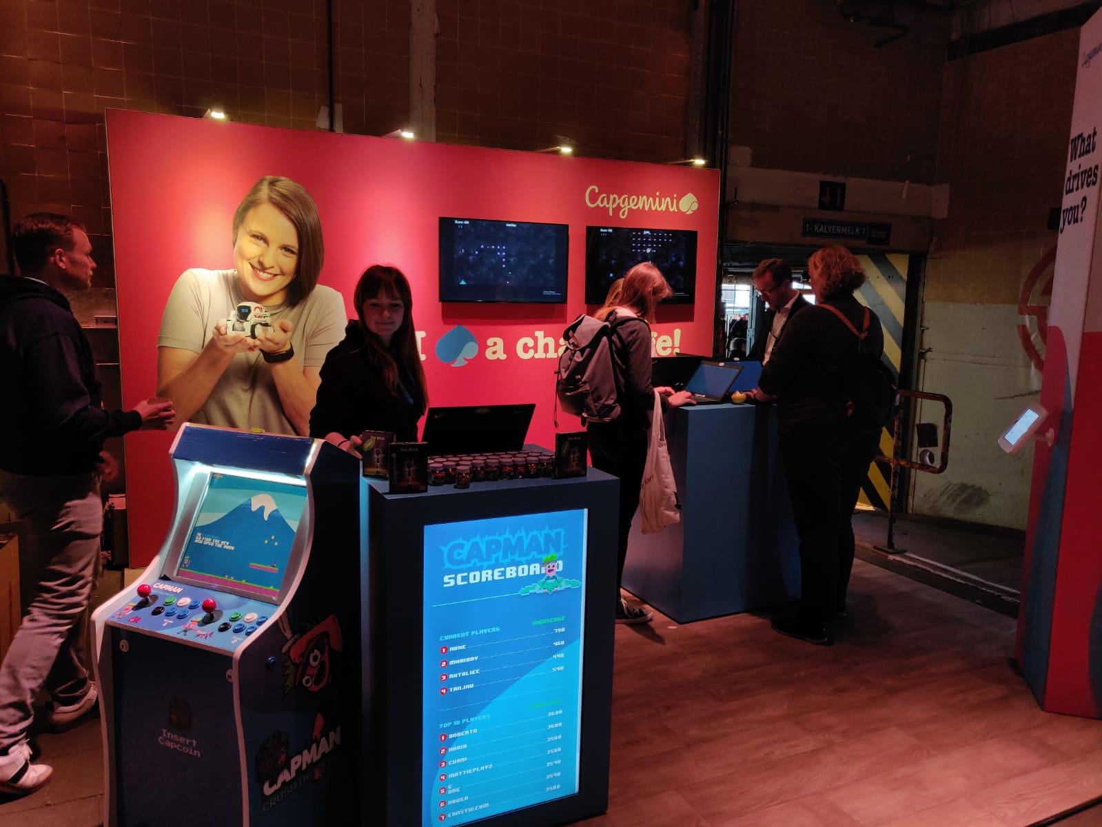 image of capgemini booth at teqnation